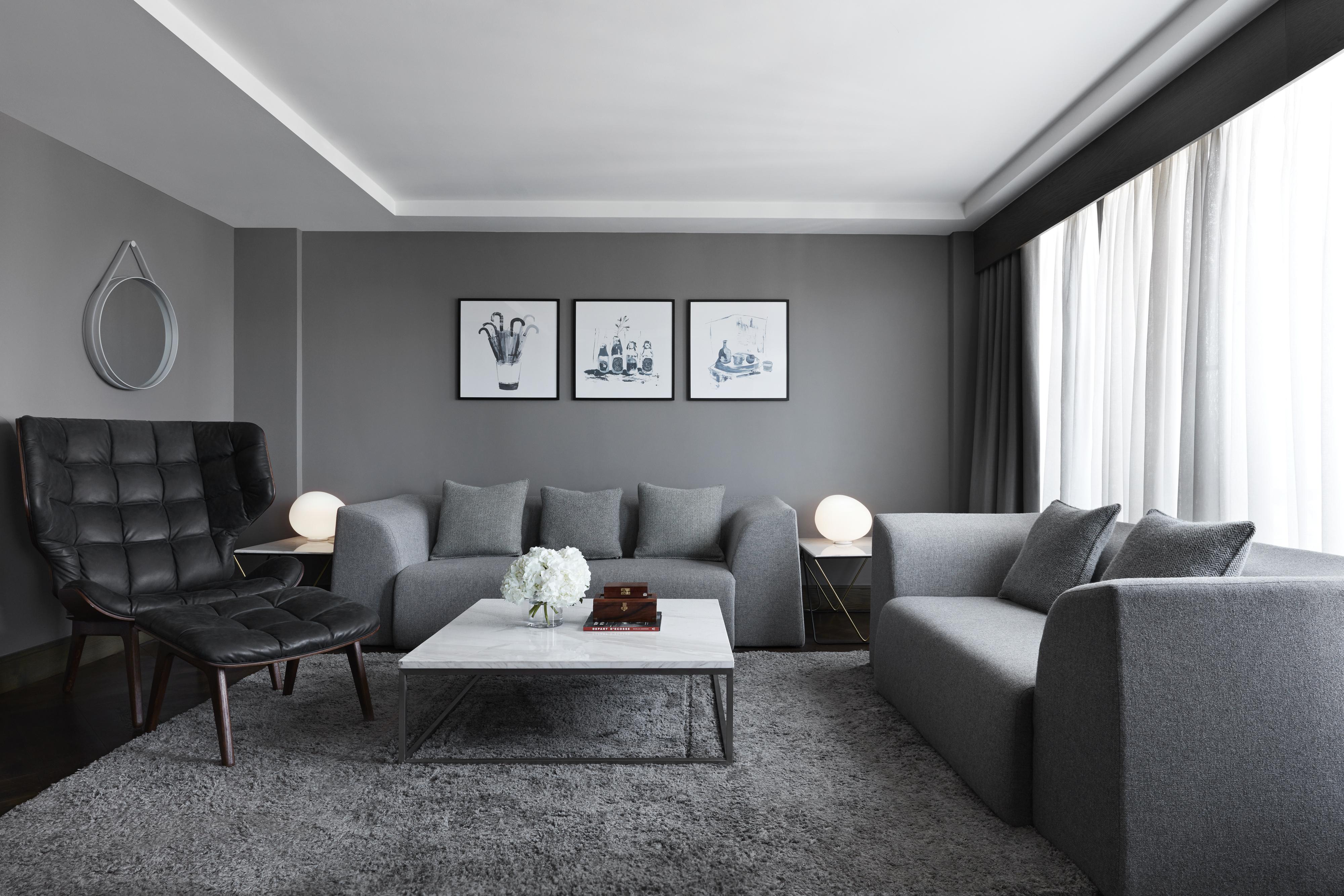 Kimpton Blythswood Square Hotel & Spa By Ihg Glasgow Bagian luar foto A 3D rendering of a living room